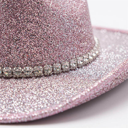 Glitter Cowboy Hat Sparkling Western Style for Parties & Festivals