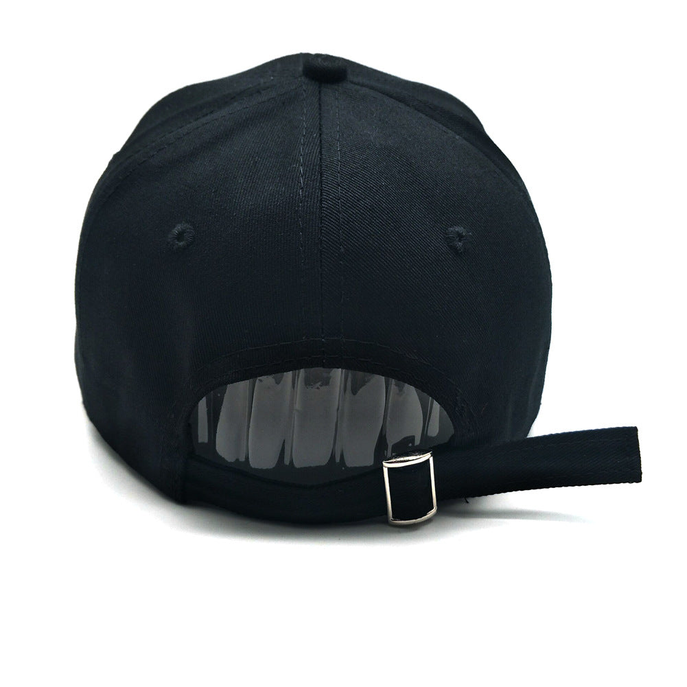 Men's Winning Cap Black Embroidered Baseball Hats Adjustable Summer