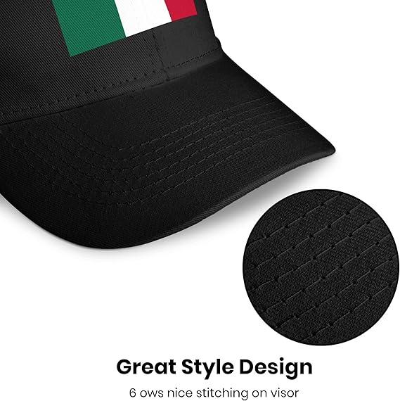Mexico Baseball Cap Men's Snapback Flex Fit Small Shield Logo Black Hat