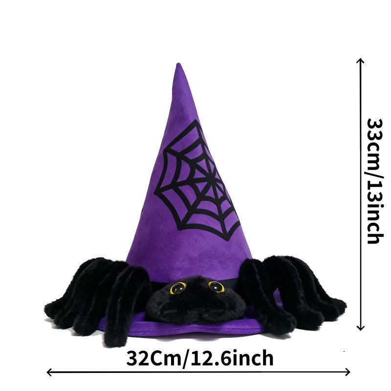 Novelty Hats Electric Spider Hat with Moving Top, Singing Halloween Costume