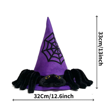 Novelty Hats Electric Spider Hat with Moving Top, Singing Halloween Costume