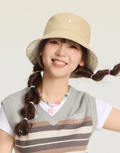 Cotton Bucket Hat | 100% Cotton Reversible Sun Hat with Panda Print for Men and Women