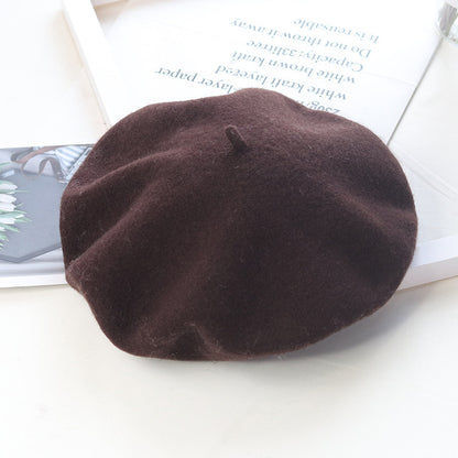 Women's Beret French Hats Wool Beret Hat Indoor and Outdoor