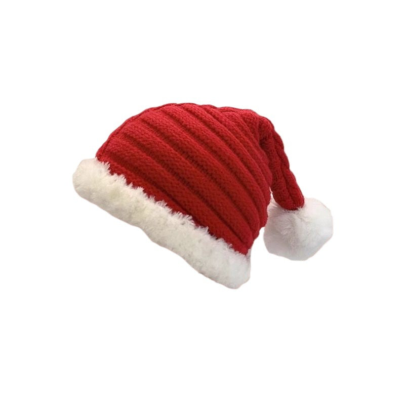 Baby Infant Santa Hat Knitted Toddler Christmas Beanie Winter Warm Red Cap
