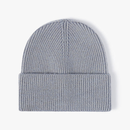 Green Beanie Wool Knit Winter Hat Dark Forest Cap for Men Women