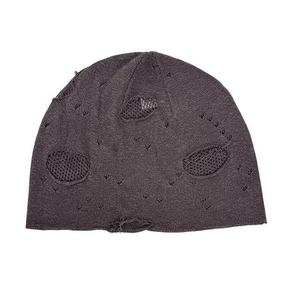 Distressed Beanie Vintage Knit Winter Hat Casual Street Style