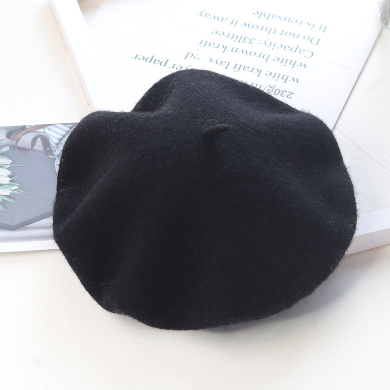 Women's Beret French Hats Wool Beret Hat Indoor and Outdoor