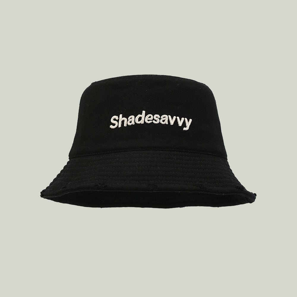 Off-White Embroidered Bucket Hat – Customizable Cotton Sun Hat for Men & Women