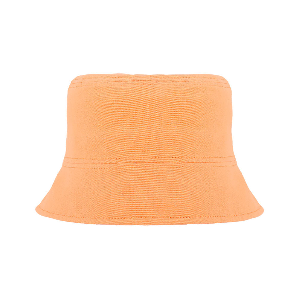Orange Bucket Hat Solid Color Summer Sun Cap for Women UV Protection Outdoor