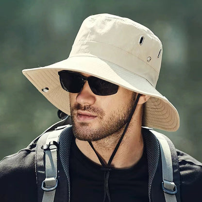 Oversized Bucket Hat for Men – Extra Large Waterproof Sun Hat for Big Heads, Lightweight Breathable Fishing Hat, Quick Dry Outdoor Bucket Hat for Large Head