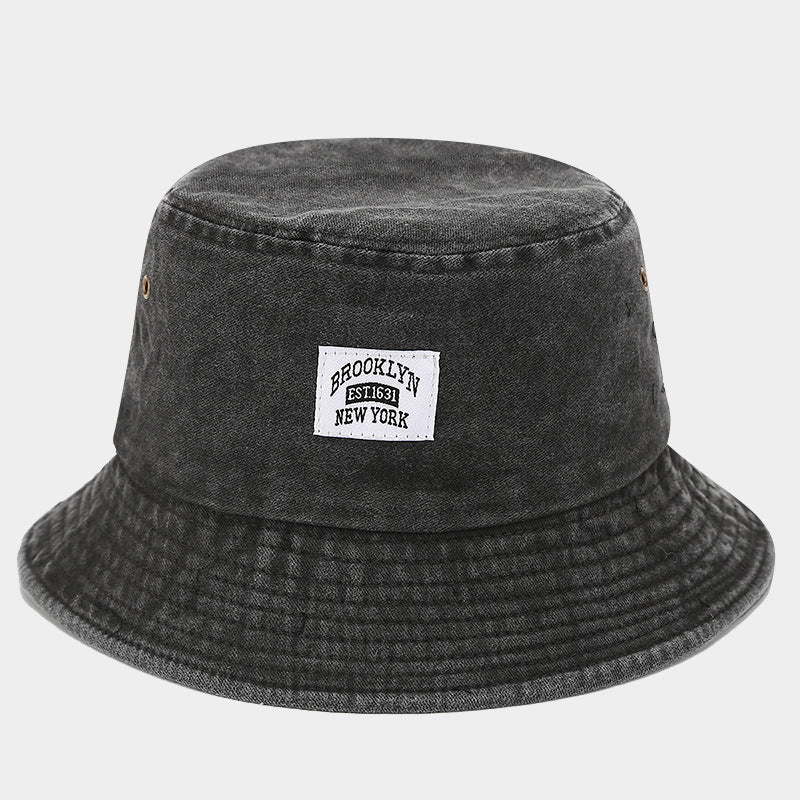 Retro Vintage Bucket Hat – Washed Denim Foldable Unisex Hat in Multiple Colors