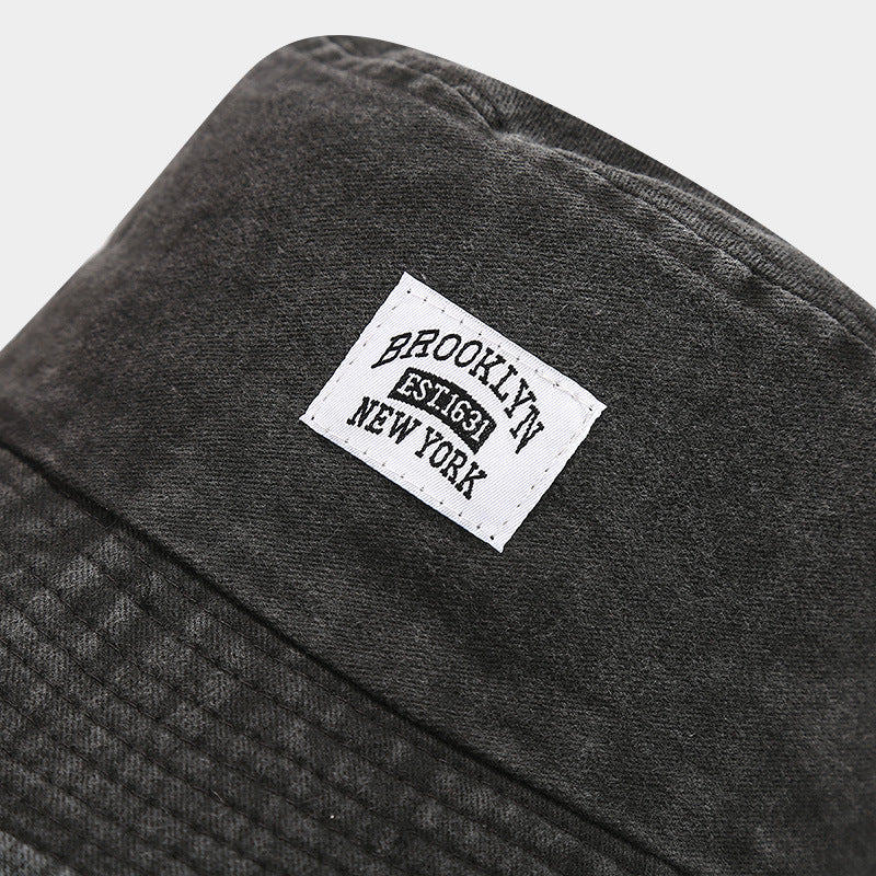 Retro Vintage Bucket Hat – Washed Denim Foldable Unisex Hat in Multiple Colors