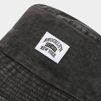 Retro Vintage Bucket Hat – Washed Denim Foldable Unisex Hat in Multiple Colors