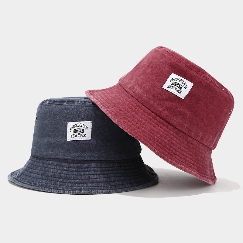 Retro Vintage Bucket Hat – Washed Denim Foldable Unisex Hat in Multiple Colors