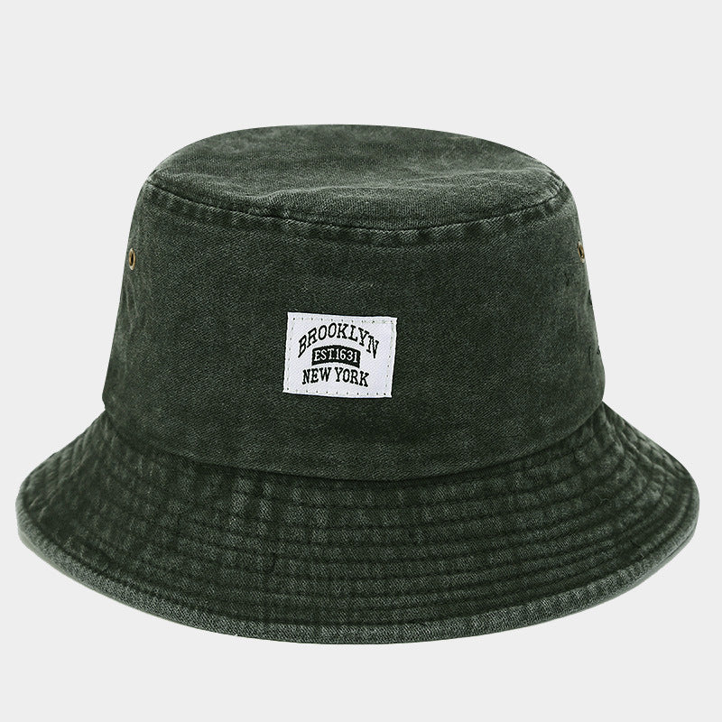 Retro Vintage Bucket Hat – Washed Denim Foldable Unisex Hat in Multiple Colors