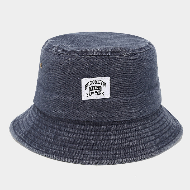 Retro Vintage Bucket Hat – Washed Denim Foldable Unisex Hat in Multiple Colors