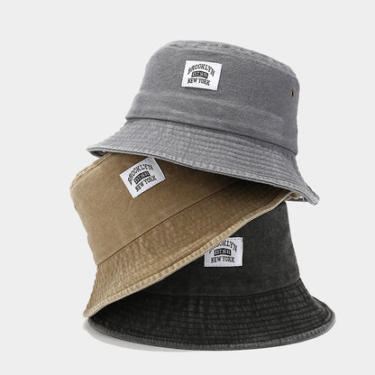 Retro Vintage Bucket Hat – Washed Denim Foldable Unisex Hat in Multiple Colors