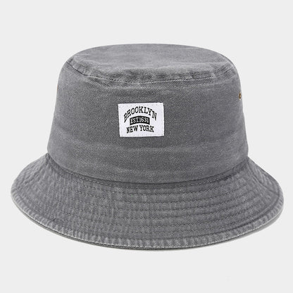 Retro Vintage Bucket Hat – Washed Denim Foldable Unisex Hat in Multiple Colors