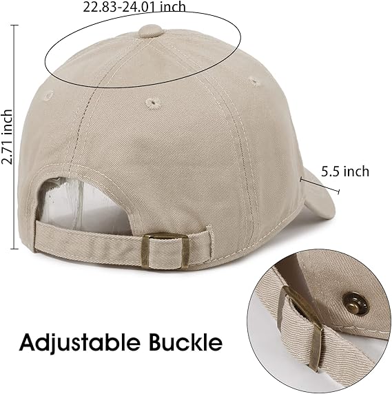Short Visor Baseball Cap for Men Cotton Adjustable Solid Hat for Short Hair
