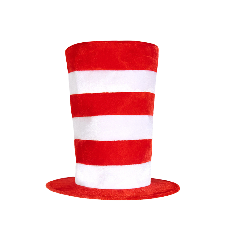 The Cat in the Hat Halloween Costume Set  Red Striped Hat, Bow Tie & Gloves