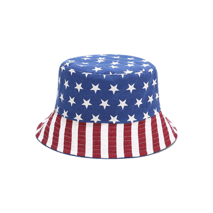 USA Bucket Hat American Flag Double Sided Sun Hat  Team USA Fashion Cap