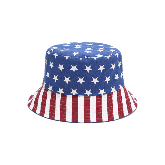 USA Bucket Hat American Flag Double Sided Sun Hat  Team USA Fashion Cap