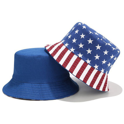 USA Bucket Hat American Flag Double Sided Sun Hat  Team USA Fashion Cap