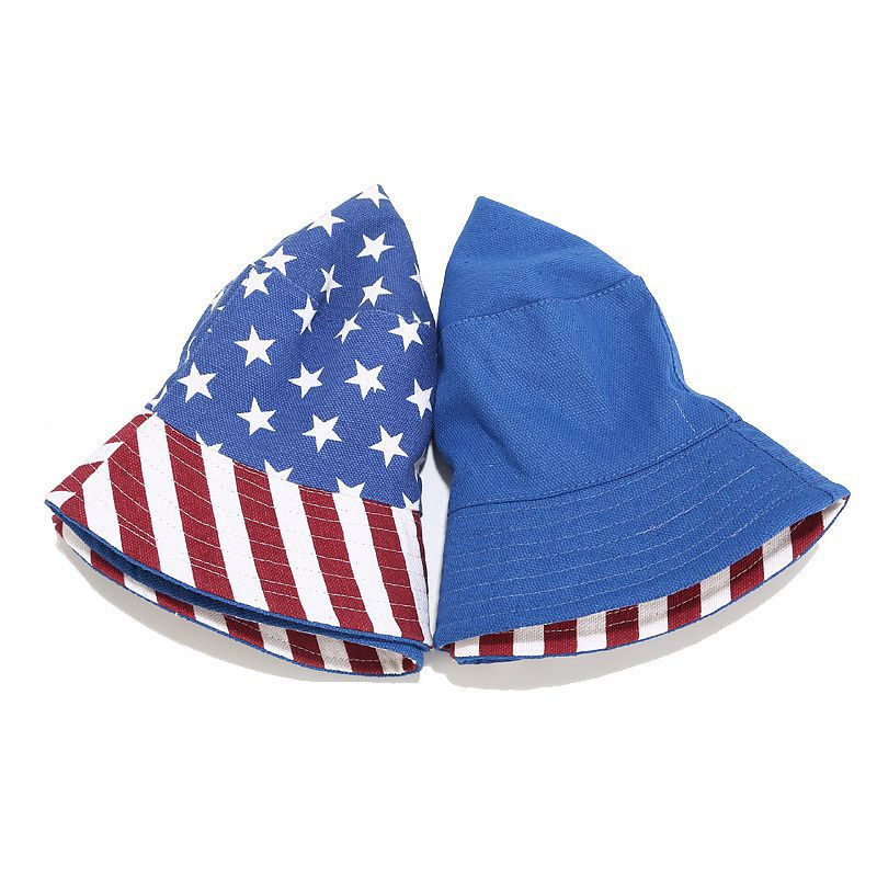 USA Bucket Hat American Flag Double Sided Sun Hat  Team USA Fashion Cap