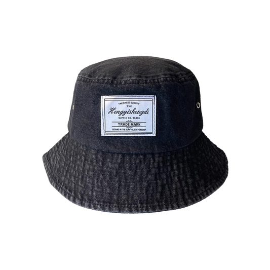 Vintage 80s 90s Denim Bucket Hat - Retro Cowboy Fisherman Cap Unisex Sun Hat