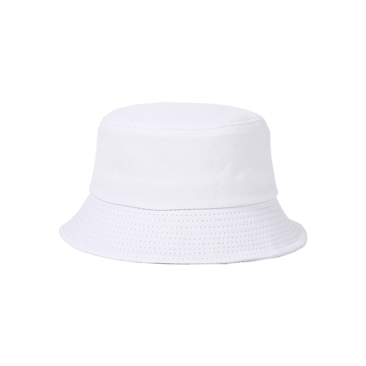 White Golf Polo Bucket Hat – Classic White Bucket Hat for Men & Women