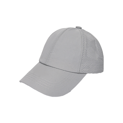 Womens Baseball Cap Cross Ponytail Hat Mesh Sun Hat Sports