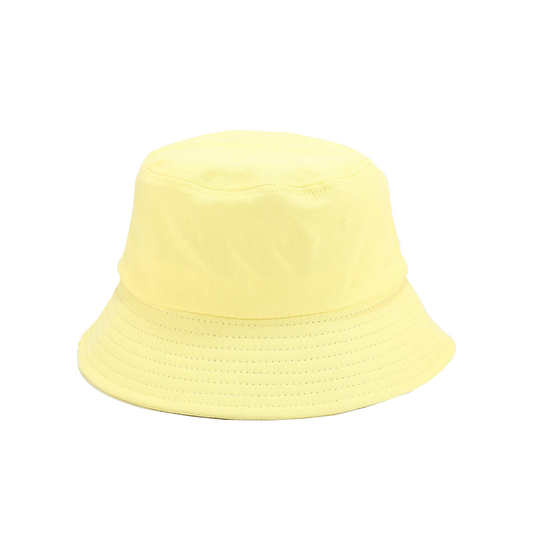 Yellow Bucket Hat Summer Style | Pastel Fisherman Hat for Women & Men Sun Protection