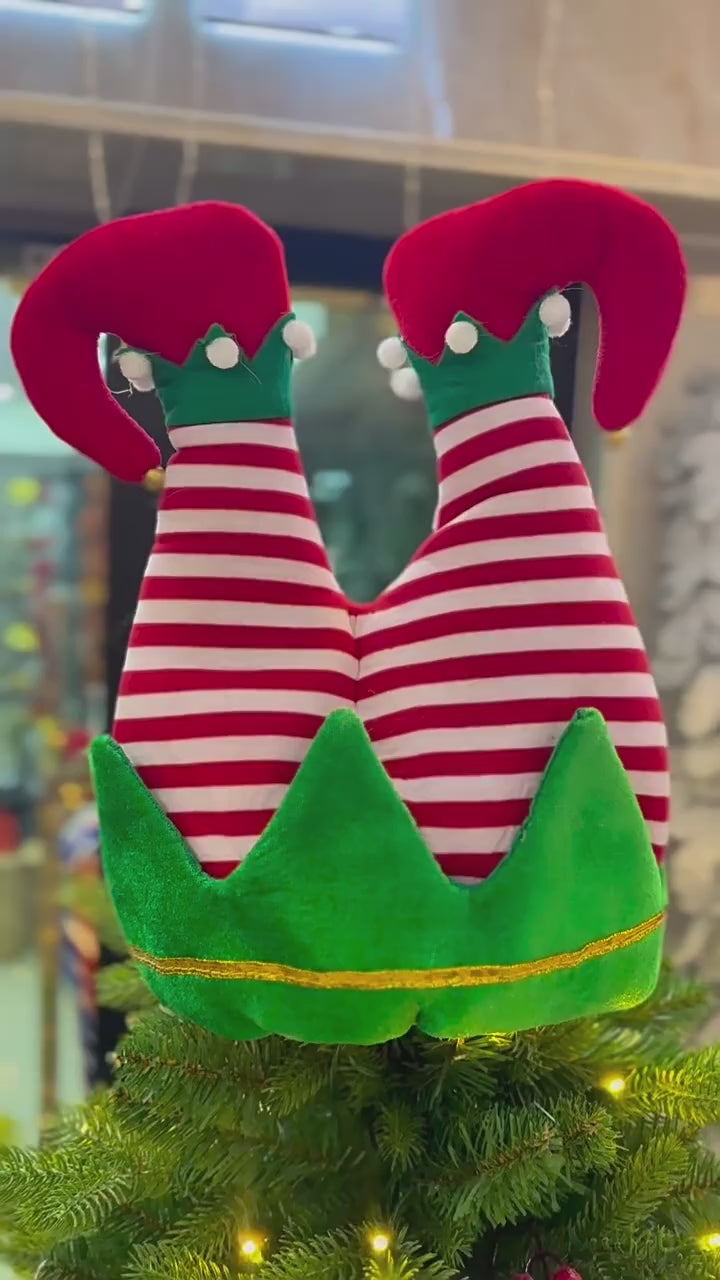 Funny Personalized Santa Hat Weird Claus Creative Red Leg Party Cap